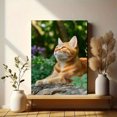 thumbnail image 6 of Ginger Cat Portrait Canvas Wall Art, Pet Print for Living Room Bedroom Home Office Foyer Pet Lover Gift, 6 of 8