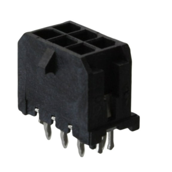 Pack of 4 0430450624 Connector Header Through Hole 6 position 0.118 (3.00mm)
