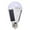 Silver, variant on Solar Light Bulbs Emergency Rechargeable LED Outdoor Camping and Home Lighting Long Lasting with E27 Screw Base