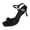 Black, variant on Women's Stiletto Heel Sandals Square Open Toe Patent Leather Buckle Dressy Office Party Elegant Summer Shoes, Burgundy