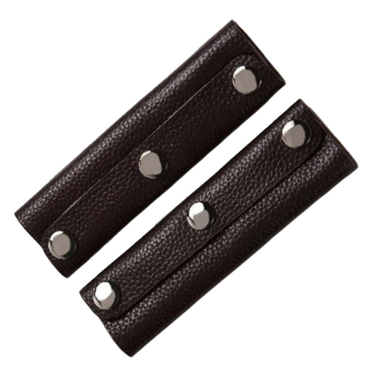 2Pcs Handbag Handle Leather Bag Wrap Covers Replacement Handle Protectors Purse  Strap Cover Handle Grip Suitcase Travel Bag Black 