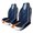 style-1, variant on Enchanted Forest Fox Scene Set of 2Pcs Car Seat Covers Easy Clean Automobile Seat Protector Car Interior Accessories