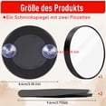 thumbnail image 4 of QualitChoice Convenient And Practical Stick On Shower Mirror For Men Magnifying Mirror With Suction Cup Versatile White+Tweezers, 4 of 6