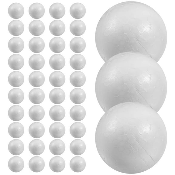 FOMIYES 100Pcs Polystyrene Balls for Diy Material White Foam Spheres Craft Activities Artists