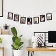 thumbnail image 2 of SHISUYAN 10pcs 5 Inch Paper Picture Frame Creative Decorative Cardboard Photo Frame with Wood Clips and String for Home School and Office ( Black ）, 2 of 8
