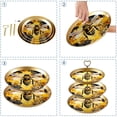 thumbnail image 4 of Honeybee Plastic Cupcake Holder Stand with Iron Pillars for Dessert Table Display - 32cm Height and 21cm/24cm/27cm Plates, 4 of 6