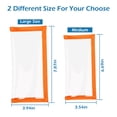 thumbnail image 3 of Bombrooster 5 Pack Transparent Fishing Lure Wraps – Protect & Organize Crankbaits, Swimbaits – Hook-and-Loop Closure for Fishing Rods & Poles, Orange, 3 of 7