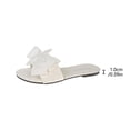 thumbnail image 6 of Alkepwun House Slippers Women's Summer Solid Color Bow Flat Casual Non-Slip Sandals Lightweight Comfort Versatile Slip On Open Toe Outdoor Shoes, 6 of 9