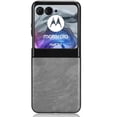thumbnail image 2 of Retro Case for Motorola Razr 50 Anti Scratch Protective Cover Compatibility Lychee Pattern Retro, 2 of 5