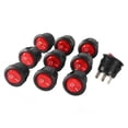thumbnail image 4 of 10Pcs Interruptor de Palanca Redondo de 3 Terminales SPST de 2 Posiciones con Luz Roja Certificado UL, 4 of 5