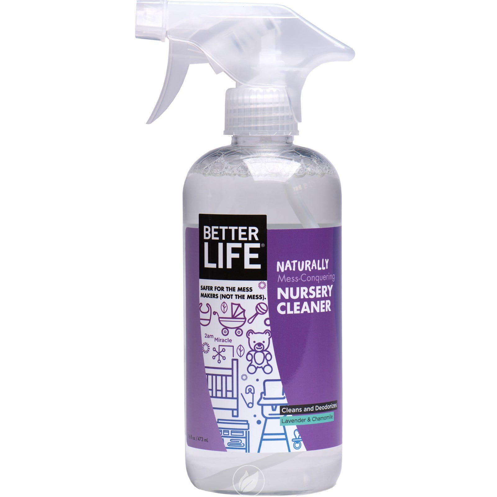 Natural Nursery Cleaner with Deodorizer 2am Miracle 16 oz by Better Life, Pack of 2 Walmart