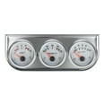 thumbnail image 4 of 3 52MM Oil Pressure Fahrenheit Water Temperature Gauge Voltmeter Chrome 3 In 1 Gauge Kit  Car Motorcycle Meter, 4 of 7