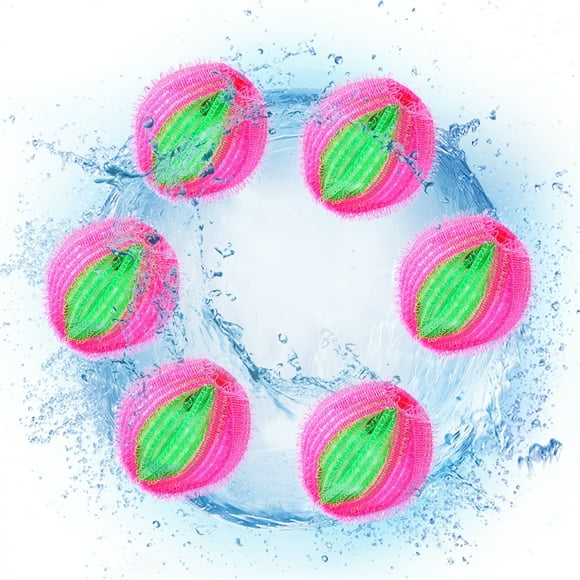 Bolas para atrapar el pelo de 6 uds., eliminador de pelusas para ropa, bolas de lavado, bolas para e CACAGOO  Tipo 1