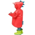 thumbnail image 4 of Meresysid Toddler Kids Baby Girls Solid Color Rainwear Children Raincoat Waterpoof Rain Hooded Jacket Coat Red, 4 of 5