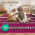 thumbnail image 4 of ODIKA Leopard Spotted Zebra Stripe Tower Print Border Flowing Dynamic for Queen Size Bedroom, Under Bed, Master , Foldable Easy Care, 4 of 7