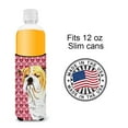 thumbnail image 4 of Bulldog English Hearts Love Valentines Day Portrait Ultra Hugger for slim cans, 4 of 6
