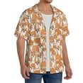 thumbnail image 4 of Sigee Corgi Animal Print Men's Shirts Casual Button Down Short Sleeve Summer Beach Shirt Hawaiian Vacation Shirts Tee Shirt-XX-Large, 4 of 7