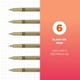thumbnail image 2 of Pigma Micron Pens 003 .15mm 6/Pkg-Black, 2 of 6