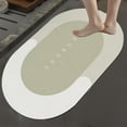 thumbnail image 2 of 40x60cm Non Slip Bath Mat Quick Drying Bath Rugs Thick for Doorway Bathroom Oval C, 2 of 8