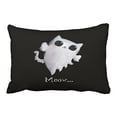 thumbnail image 1 of RYLABLUE Fashion Abstract Halloween Cute Ghost Cat Polyester 20 x 30 Inch Rectangle Throw Pillow Covers With Hidden Zipper Home Sofa Cushion Decorative Pillowcases, 1 of 1