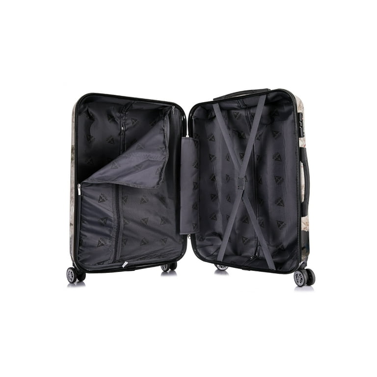 InUSA Prints 3-Piece 20/24/38 Lightweight Hardside Set Luggage 