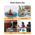 thumbnail image 2 of 15 Inch Round Placemats Set of 6, Funny Diving Panda Non Slip Heat Insulation PP Table Mats, Ocean Sea Coastal Coral Fish Marine Life Washable Place Mats for Kitchen Dining Party Table Decor, 2 of 7