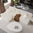 thumbnail image 3 of KAMEROUT 96" Modular Sectional Sofa Couches, L-Shaped Boneless Cloud Couch with Deep Seat & Plush Corduroy Fabric, Left Facing Chaise, 3 of 10