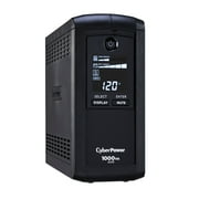 CyberPower CP1000AVRLCD Battery Backup UPS, 1000VA/600W, 120V, 8 Outlets, AVR, LCD Display, Black