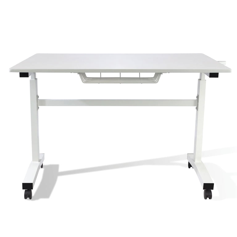 Atlantic Sit Stand Height Adjustable Desk with Side Crank and