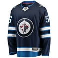 thumbnail image 2 of Men's Fanatics Kale Clague Navy Winnipeg Jets Home Breakaway Jersey, 2 of 3