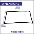 thumbnail image 5 of Whole Parts Refrigerator Door Seal Gasket (Black) Part# WP4-81048-007 - Replacement & Compatible with Some Whirlpool Refrigerators, 5 of 7