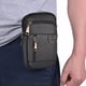 thumbnail image 4 of Cangurera Bolso cruzados de cuero de vaca Paquete de cintura masculino con múltiples bolsillos Suave para deportes al aire libre, 4 of 5