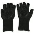 thumbnail image 1 of Guantes para barbacoa Guantes para asar resistentes al calor Guantes antideslizantes para horno Guantes largos de cocina para hornear barbacoa Negro Tamaño promedio 26-35 cm, 1 of 10