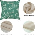 thumbnail image 3 of Fall Pillow Covers 18x18 Aqua Teal Cream Pumpkin Decor Throw Pillows Case for Couch Maple Leaves Autumn Harvest Thanksgiving Farmhouse Outdoor Decorative Cushion Cases for Sofa Bed Set of 2, 3 of 6