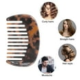 thumbnail image 7 of Unique Bargains Hair Comb Wide Tooth Anti-Static Pocket Size Comb for Thick Curly Hair Detangling Comb Deep Brown, 7 of 7