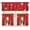Christmas Snowman Red, variant on Maple Leaves Red Small Kitchen Window Curtains Over Sink Rod Pocket Curtain Drapes for Bathroom Over Sink Kitchen Curtains 3 Piece Set