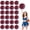 Blue+Red, variant on Cheerleading Pom Poms 22 Pcs with Straight Handle, Handheld Squad Pompoms for Sports Team Cheer Spirit Games, Dance Party Adults