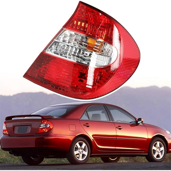 Genrics Right Side Tail Light Assembly Replacement for Toyota Camry 2002-2004 Passenger Side Rear Brake Lamp 81550AA050 TO2801143