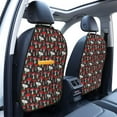 thumbnail image 2 of Goofa Red Mushrooms Pattern Car Back Seat Protector for Kids (2 Pack) ,Anti-kick Storage Mat for Car Seats,Shields from Footprints, 2 of 6