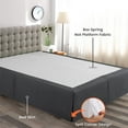 thumbnail image 2 of HNB Store Magic Bed Skirt 21" inch Drop Pleated Microfiber BedSkirts (Queen-Dark Gray), 2 of 6
