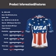 thumbnail image 5 of Jersey de ciclismo KEMALOCE, uniforme de ciclismo para exteriores, equipo profesional de manga corta, ropa de ciclismo, nuevo uniforme deportivo americano internacional de la Marina de los EE. UU., 5 of 5