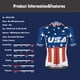 thumbnail image 5 of Jersey de ciclismo KEMALOCE, uniforme de ciclismo para exteriores, equipo profesional de manga corta, ropa de ciclismo, nuevo uniforme deportivo americano internacional de la Marina de los EE. UU., 5 of 5