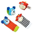 thumbnail image 3 of Wrist Rattles Foot Finder Socks Set, Infant Rattle Socks and rattles Wrist, Soft Newborn Sensory Toys, Infant Wrist Rattles for Babies 0-6 Months,Baby Gifts 6-12 Months, Boys and Girls Baby Gifts, 3 of 9