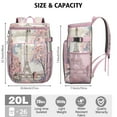 thumbnail image 3 of Cooler Backpack 26 Cans Insulated Backpack Cooler for Men & Women,Paris Lunch Backpack for Picnic Lunch Hiking, 3 of 6