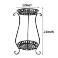 thumbnail image 2 of Garfans 2 Layers Metal Plant Stand Indoor Flower Rack Outdoor Plant Display Holder for Home Garden Patio Decor, 2 of 10