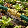 thumbnail image 5 of Souew Solid Brass Double Female Garden Hose Connector, 2 Way Female To Female Water Hose Fitting Adapter, Heavy Duty Brass Coupling For Garden Hose Faucet Connection, 5 of 7