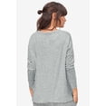 thumbnail image 2 of ellos Women's Plus Size Marled Boxy Lounge Top - 22/24, Marled Grey, 2 of 3
