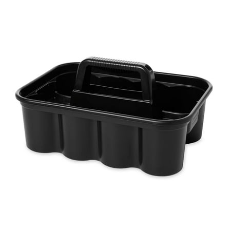 Rubbermaid Commercial Products Deluxe Janitorial-Housekeeping Carry Cleaning Caddy, Black