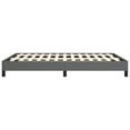 thumbnail image 4 of vidaXL Bed Frame Dark Grey 137x190 cm Full Fabric, 4 of 6