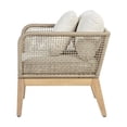 thumbnail image 5 of Cypress Teak Wood Outdoor Arm Chair with Beige Rope Design, 5 of 5
